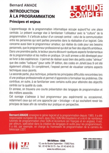 Introduction à la programmation. Principes et enjeux 3e édition