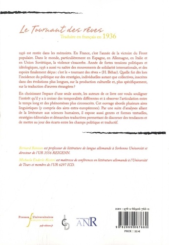 Le tournant des rêves. Traduire en langue française en 1936