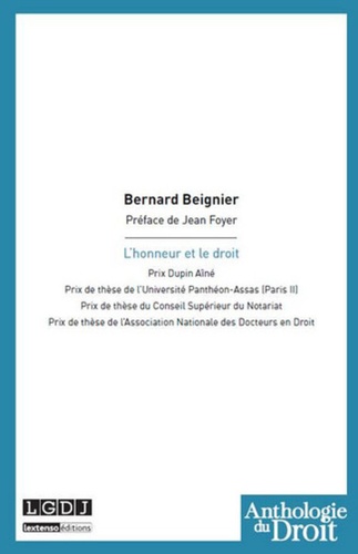 Bernard Beignier - L'honneur et le droit.