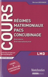 Bernard Beignier - Régimes matrimoniaux PACS concubinage.