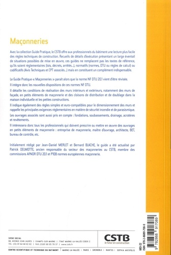 Maçonneries. En application des NF DTU 20.1, 20.13, NF EN 1996 (Eurocode 6), NF EN 1998 (Eurocode 8) et recommandations RAGE 2e édition