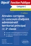 Bernard Blanc et Denise Blanc - Annales corrigées du concours d'adjoint administratif territorial principal de 2e classe.