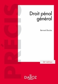 Ebooks téléchargements gratuits txt Droit pénal général - 26e éd. PDF par Bernard Bouloc in French