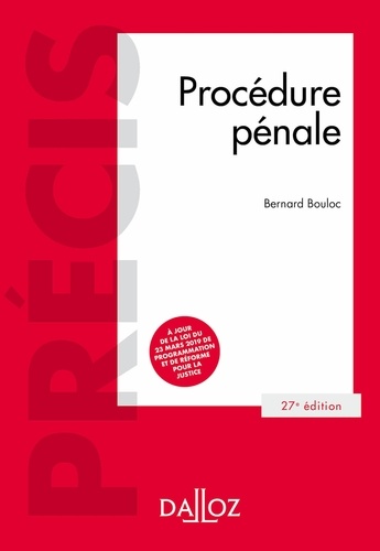 Procédure pénale - 27e éd. 27e édition