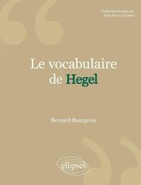 Le vocabulaire de Hegel