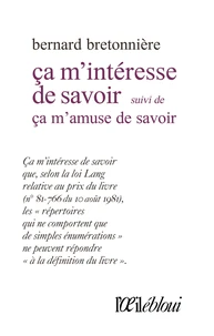 Ca m'intéresse de savoir