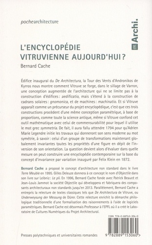 L'encyclopédie vitruvienne aujourd'hui ?