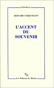 L'accent du souvenir