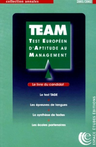 Bernard Cier et  Collectif - Team. Le Livre Du Candidat 2001-2002.