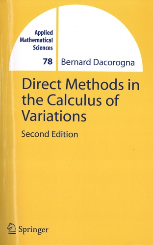 Direct Methods in the Calculus of Variations 2nd edition