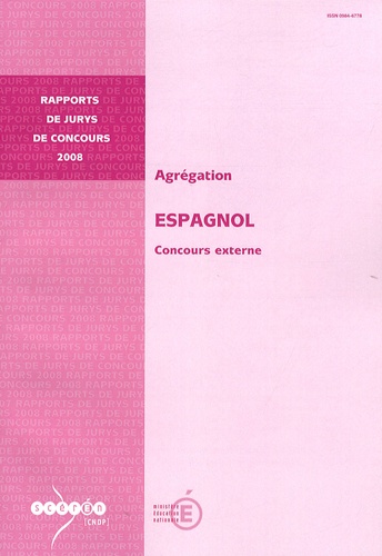 Bernard Darbord - Agrégation Espagnol - Concours externe.