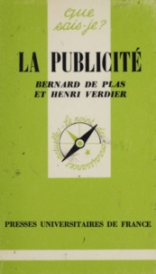 Bernard de Plas et Henri Verdier - La Publicité.