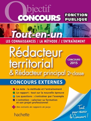 Tout-en-un Rédacteur Territorial concours externe