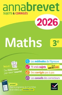 Annales du brevet Maths 3e