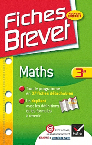 Bernard Demeillers - Fiches brevet Maths 3e.