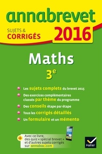 Bernard Demeillers - Mathématiques 3e - Sujets & corrigés.