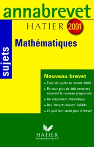 Bernard Demeillers - Mathematiques 3eme. Sujets, Edition 2001.