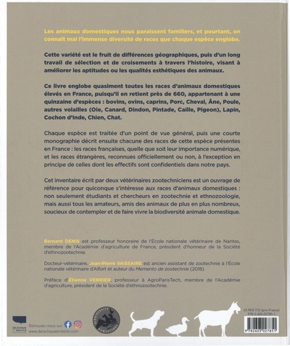 Les races d'animaux domestiques en France. Etude générale et inventaire