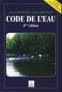 Bernard Drobenko et Jacques Sironneau - Code de l'eau.