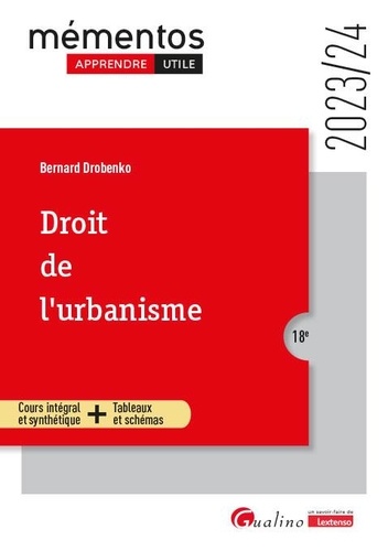 Droit de l'urbanisme  Edition 2023-2024