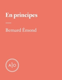 Bernard Emond - En principes: Bernard Émond.