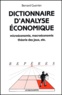 Bernard Guerrien - Dictionnaire d'analyse économique. - 3ème édition.