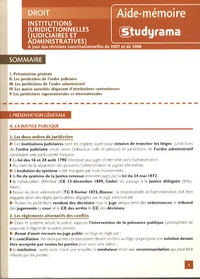 Institutions juridictionnelles (judiciaires et administratives)