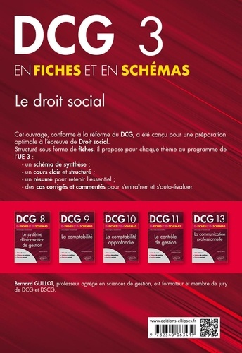 Le droit social en fiches et en schémas DCG 3