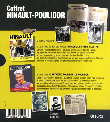 Coffret Hinault-Poulidor. Avec 2 volumes : Hinault, le mythe illustré ; Le Poulidor