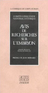 Avis de recherches sur l'embryon