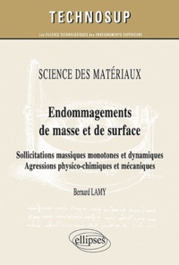 Bernard Lamy - Endommagements de masse et de surface - Sollicitations massiques monotones et dynamique, Agressions physico-chimiques et mécaniques.