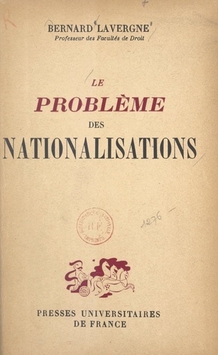 Le problème des nationalisations