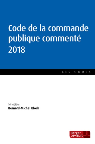 Code de la commande publique commenté  Edition 2018