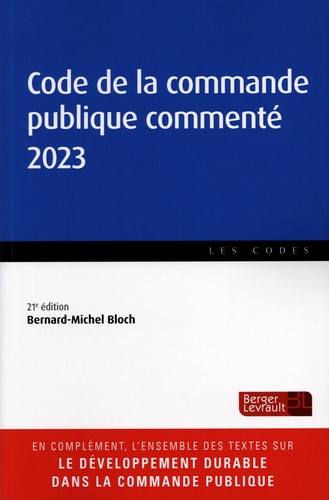 Code de la commande publique commenté  Edition 2023