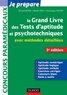 Bernard Myers et Benoît Priet - Le grand livre des tests d'aptitude et psychotechniques - 3e éd. - avec méthodes détaillées.