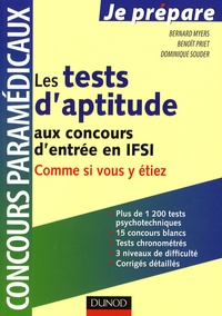 Bernard Myers et Benoît Priet - Tests d'aptitude aux concours d'entrée en ISFI.