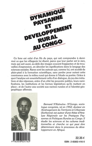 Dynamique paysanne et développement rural au Congo