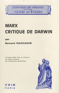Bernard Naccache - Marx critique de Darwin.
