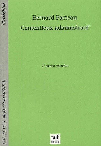 Bernard Pacteau - Contentieux administratif.