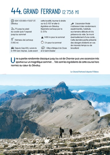 Randonnées pédestres sur les cimes des Alpes du Sud. 120 courses du Gélas au Grand Galibier. Ecrins, Briançonnais, Gapençais, Embrunais, Queyras, Dévoluy, Ubaye, Verdon, Mercantour 3e édition