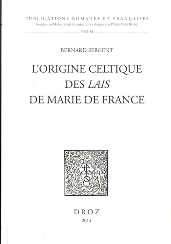 L'origine celtique des Lais de Marie de France