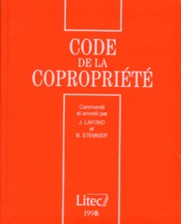 Bernard Stemmer et  Collectif - Code de la copropriété 1998.