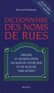 Dictionnaire des noms de rues