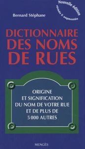 Dictionnaire des noms de rues