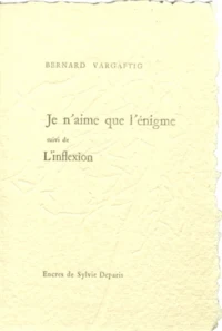 Je n'aime que l'énigme