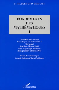Fondements Des Mathematiques. Tome 1