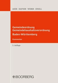 Gemeindeordnung Gemeindehaushaltsverordnung Baden-Württemberg