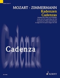 Bernd Alois Zimmermann - Cadenza Vol. 10 : Cadences - Concertos pour flûte et orchestre en sol majeur KV 313 et ré majeur KV 314. Vol. 10. flute..