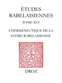 Etudes rabelaisiennes