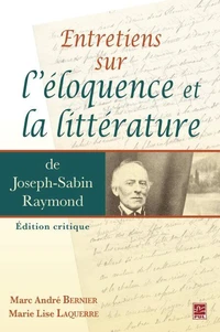 Entretien sur l'eloquence et la litterature joseph-sabin raymond